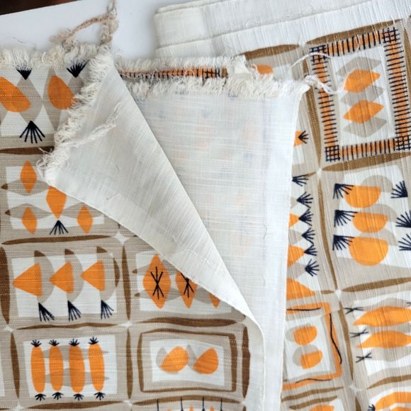 Authentic Mid Century Modern Vintage Fabric - Picture 3 of 6